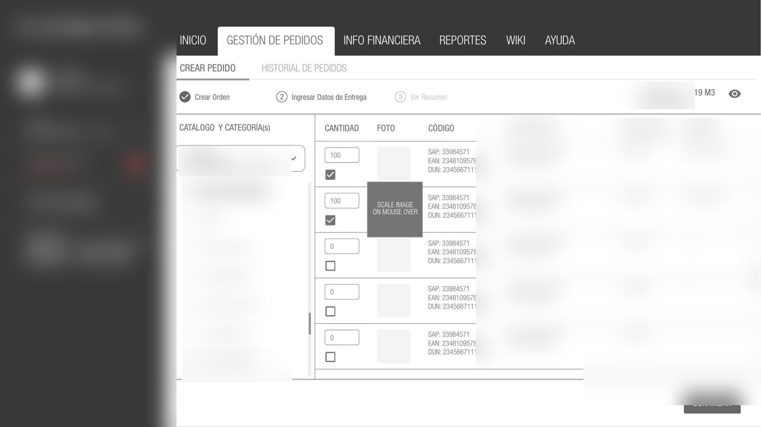 B2B self-service ordering platform prototype